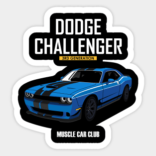 Challenger 3rd muscle car Sticker